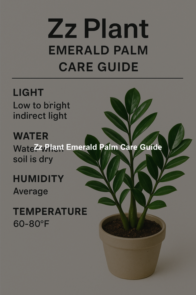 Zz Plant Emerald Palm Care Guide