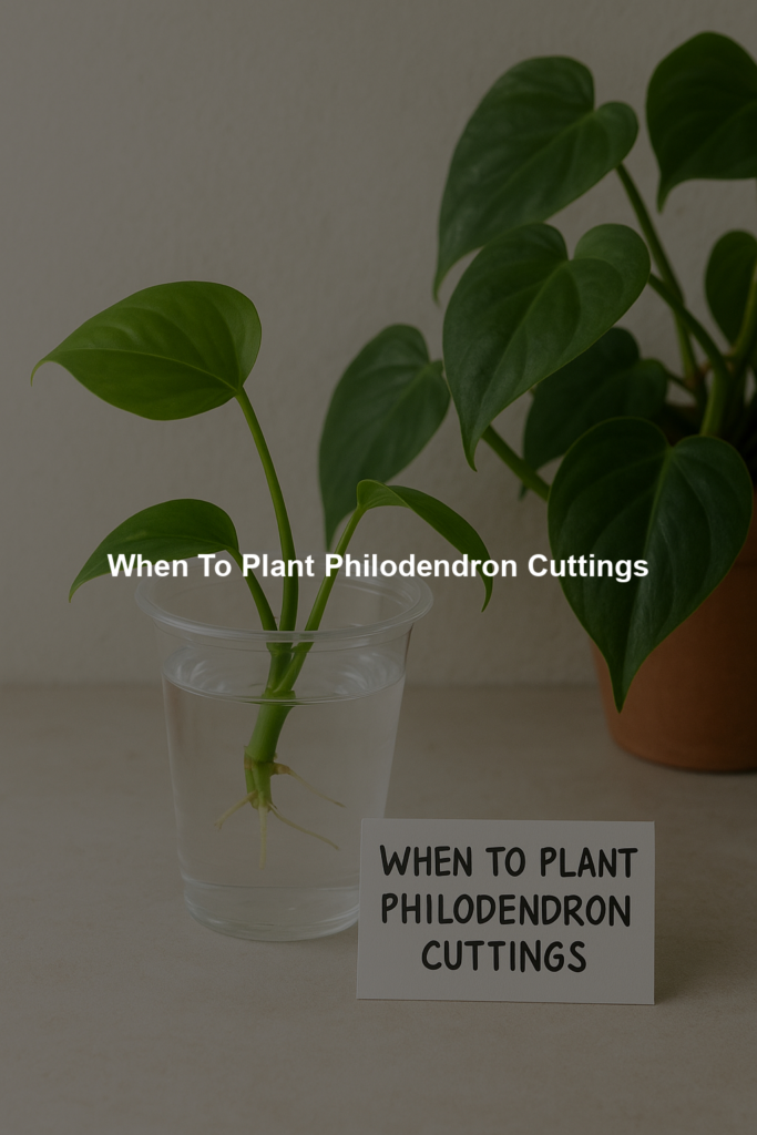 When To Plant Philodendron Cuttings